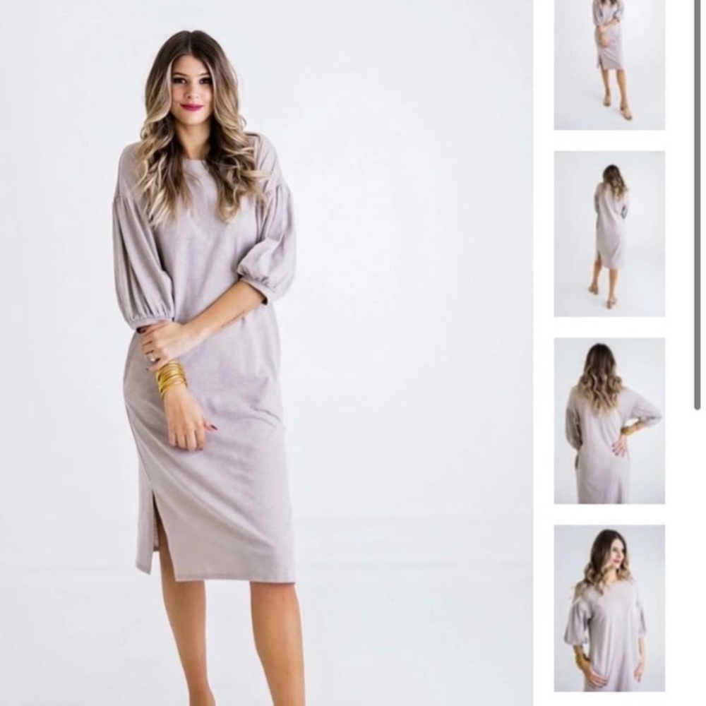 Karlie midi dress - taupe